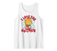 Garfield Christmas I Love The Holidays Ugly Sweater Portrait Canotta