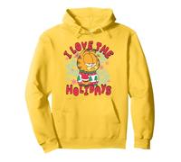 Garfield Christmas I Love The Holidays Ugly Sweater Portrait Felpa con Cappuccio