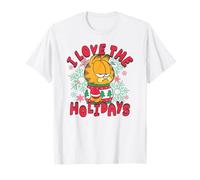 Garfield Christmas I Love The Holidays Ugly Sweater Portrait Maglietta