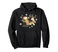Garfield Christmas Reindeer Odie Jolly Sleigh Winter Fun Felpa con Cappuccio