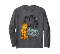 Garfield Comic Retro Ask Me If I Care, Regali in Stile Artwork Style Maglia a Manica