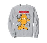 Garfield Comic Retro Style Opera d'Arte Crazy Cat Mood Fun Comedy Felpa