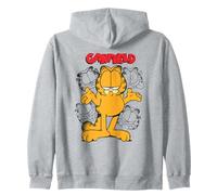 Garfield Comic Retro Style Opera d'Arte Crazy Cat Mood Fun Comedy Felpa con Cappuccio