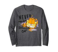 Garfield, Gattino Sorridente per Amanti delle Lasagne Maglia a Manica