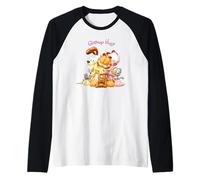 Garfield Group Hug 3D Cat Cartoon Maglia con Maniche Raglan