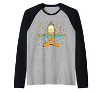 Garfield Happy Birthday Confetti Maglia con Maniche Raglan