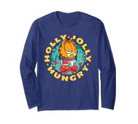 Garfield Holly Jolly Hungry Christmas Wreath Maglia a Manica