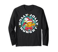 Garfield - Holly Jolly Hungry Natale Maglia a Manica