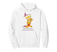 Garfield House Cat King Big Ego Comedy Meme Cartone Animato Classico Felpa con Cappuccio