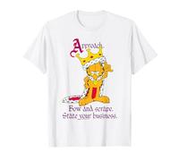 Garfield House Cat King Big Ego Comedy Meme Cartone Animato Classico Maglietta