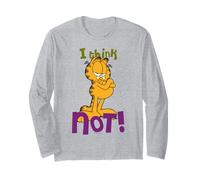 Garfield House, Gatto testardo atteggiamento Comico Cartone Animato Classico Maglia a Manica