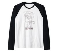 Garfield Howdy Cowboy Maglia con Maniche Raglan