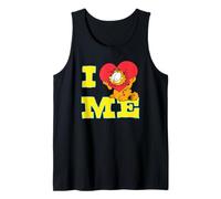 Garfield I Heart Me Funny Block Letters Love Cat Cartoon Canotta
