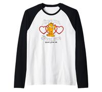 Garfield - Love Me Feed Me Never Leave Me Maglia con Maniche Raglan