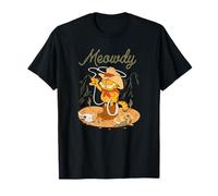Garfield Meowdy Western Scene Vintage Cartoon Cowboy Cat Maglietta