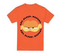 Garfield Movie Eat Sleep Repeat Maglietta Uomo (TV6263)