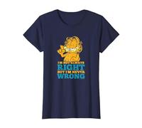 Garfield Never Wrong Maglietta, Donna, Navy, S