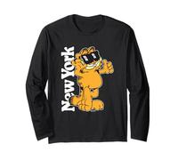 Garfield New York Cool Cat Cartoon Maglia a Manica
