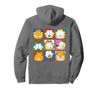 Garfield Odie Comic Collage Retro Dog Vibes Regali Opera d'Arte Felpa con Cappuccio