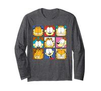 Garfield Odie Comic Collage Retro Dog Vibes Regali Opera d'Arte Maglia a Manica