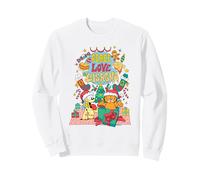 Garfield Odie Peace Love Lasagna Christmas Joy Felpa