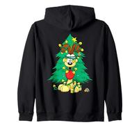 Garfield Odie Tangled Christmas Lights Felpa con Cappuccio
