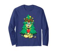 Garfield Odie Tangled Christmas Lights Maglia a Manica