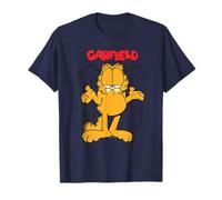 Garfield - Opera d'Arte in Stile retrò con Gatto Pazzo, in Piedi Maglietta