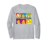 Garfield - Opera d'Arte in Stile retrò con Personaggi Multipli Maglia a Manica