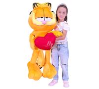 Garfield Peluche 100 cm Originale Gigante XXL Gatto Giallo Pigro Cartone Animato