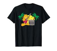 Garfield Playing Music Under The Sun Maglietta