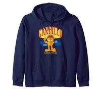 Garfield Pose Varsity School Running Team Star Retro Vincitore Felpa con Cappuccio