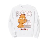 Garfield Reading Is Cool Classic 90's Retro Felpa