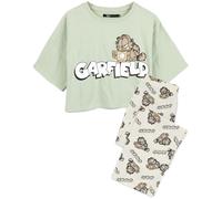 Garfield Set Pigiama Lungo Caffè Donna