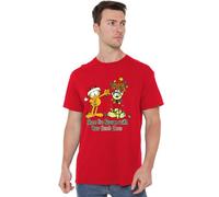Garfield Share The Season T Shirt, Red, Rosso, S Unisex-Adulto