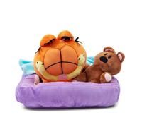 Garfield Sleeping with Pookie - Peluche da collezione, 17,8 cm, morbido peluche