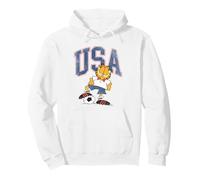 Garfield Soccer Stati Uniti d'America Felpa con Cappuccio