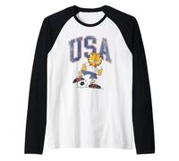 Garfield Soccer Stati Uniti d'America Maglia con Maniche Raglan