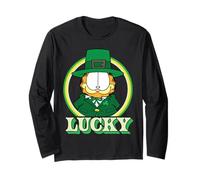 Garfield St. Patrick's Day Lucky Leprechaun Suit Portrait Maglia a Manica