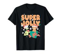 Garfield Super Jolly Christmas Funny Retro Holidays Maglietta