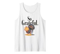 Garfield Thanksgiving So Grateful Turkey Garfield Retro Canotta