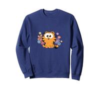 Garfield Too Cute To Care Chibi Floral Front & Back Felpa