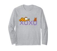 Garfield Valentine's Day And His Teddy Bear Maglia a Manica
