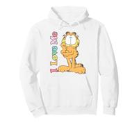 Garfield Valentine's Day I Love Me Distressed Poster Felpa con Cappuccio