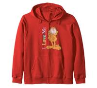 Garfield Valentine's Day I Love Me Distressed Poster Felpa con Cappuccio