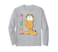 Garfield Valentine's Day I Love Me Distressed Poster Maglia a Manica