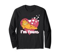 Garfield Valentine's Day I'm Yours Heart Shape Portrait Maglia a Manica