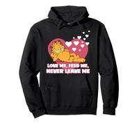 Garfield Valentine's Day Love Me Feed Me Never Leve Me Heart Felpa con Cappuccio