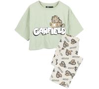 Garfield Verde All-Over Print Pigiama a maniche corte a gamba lunga Donne
