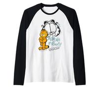 Garfield Vintage Ask Me If I Care Comic Art Style Gifts Maglia con Maniche Raglan